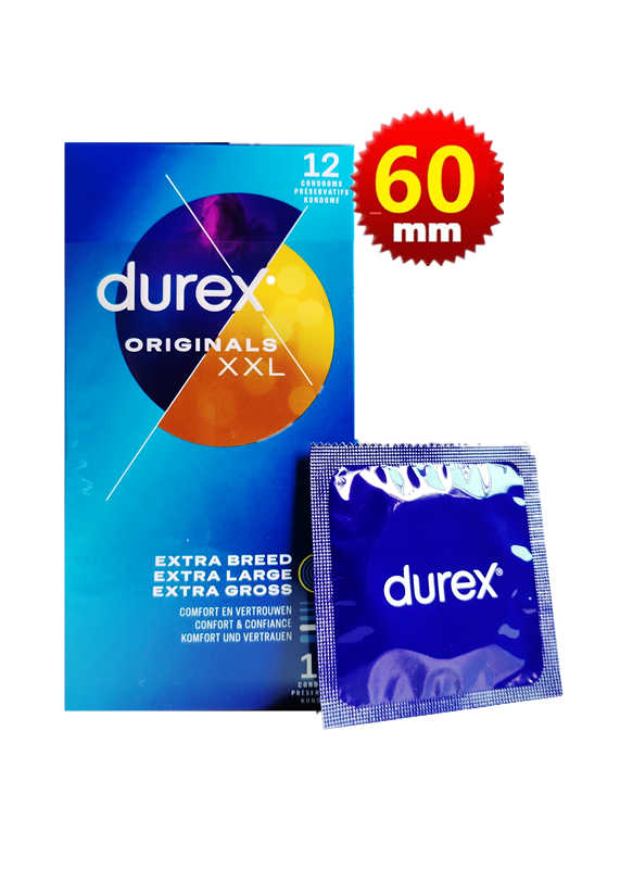 DUREX original  xxl 60mm -12pices