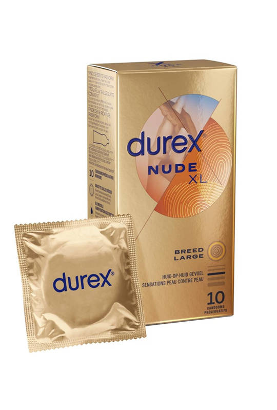 DUREX NUDE XL 60MM CONDOMS -10 pieces